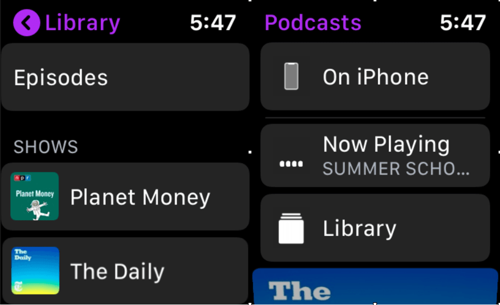 Apple Podcasts app