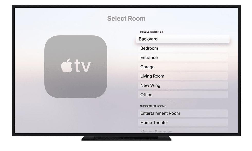 Apple TV menu