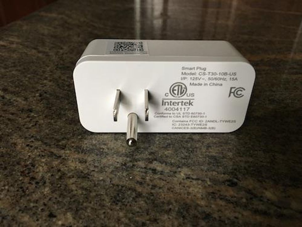 Back side of EZVIZ Smart Plug