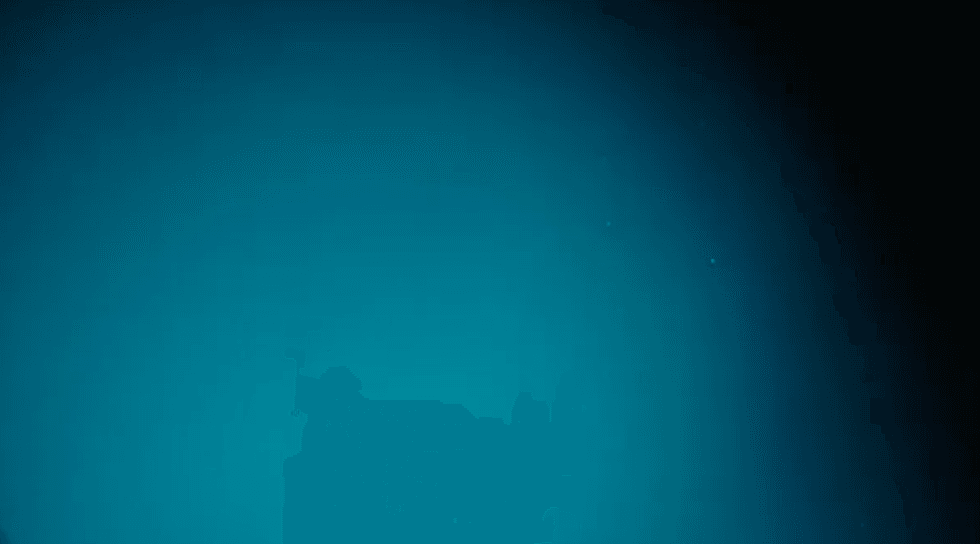 Blueish-green water with little else visible in the camera