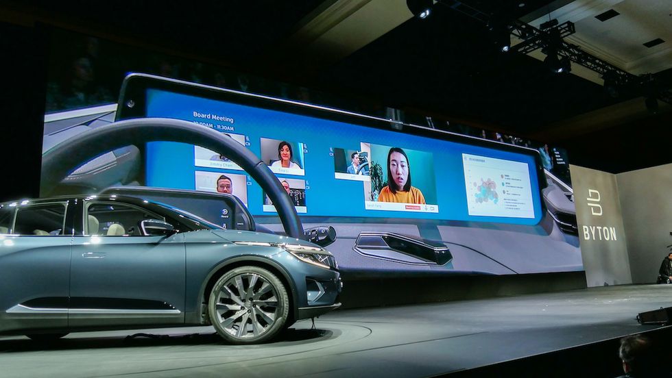 Byton M-Byte and video conferencing feature