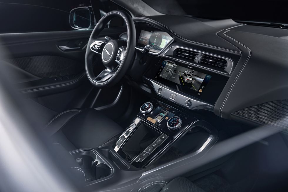 Cabin and infotainment of 2021 Jaguar I-Pace