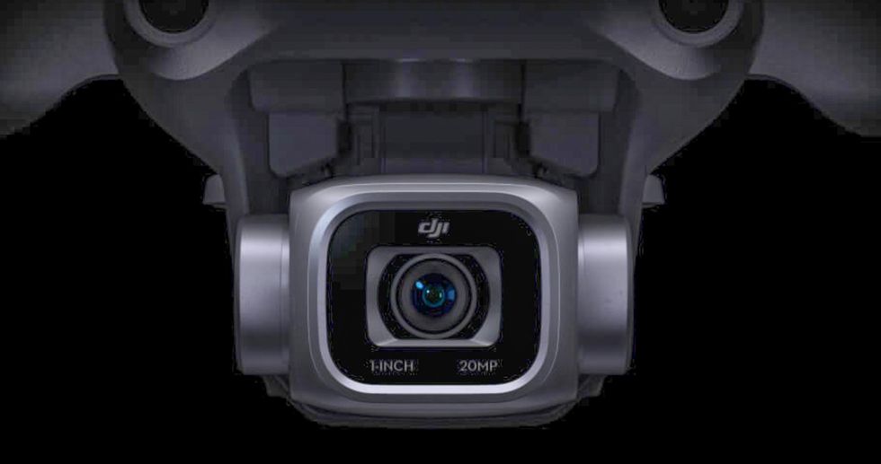 Camera and gimbal mount of a DJI Mavic drone