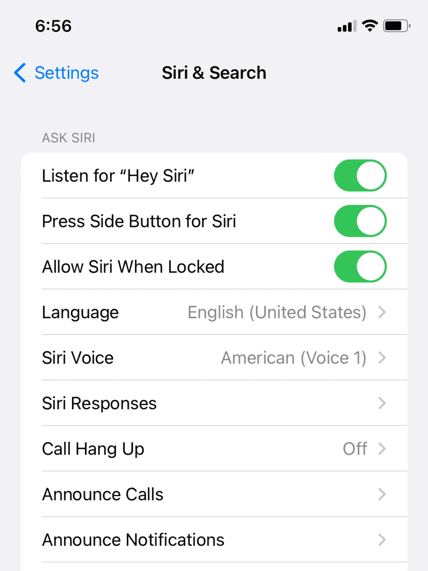 Change Siri voice on iPhone