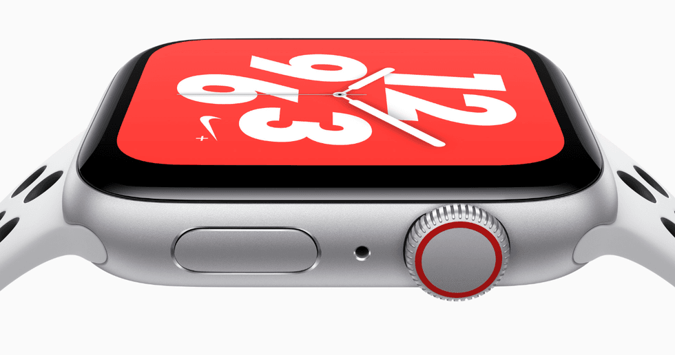 Close up photo of Apple Watch Nike edition