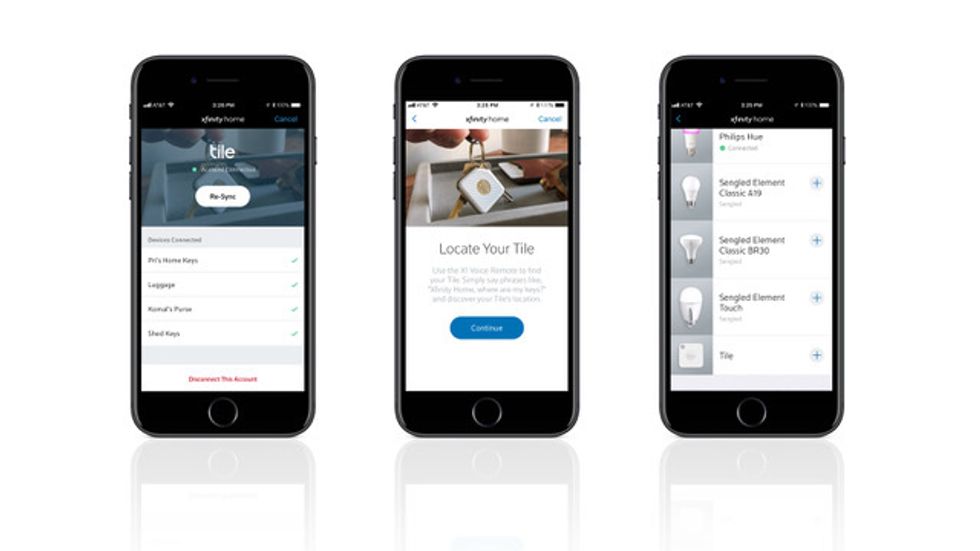 Comcast and Tile partnership
