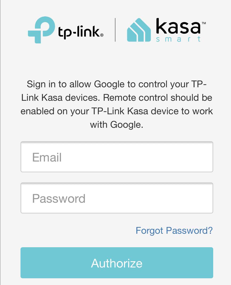 Connecting Kasa smart plug to Google Assistant