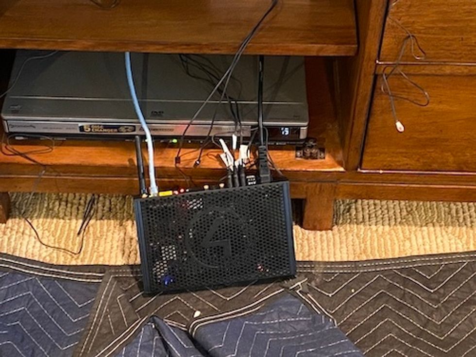 Control4 EA-3 controller all connected.