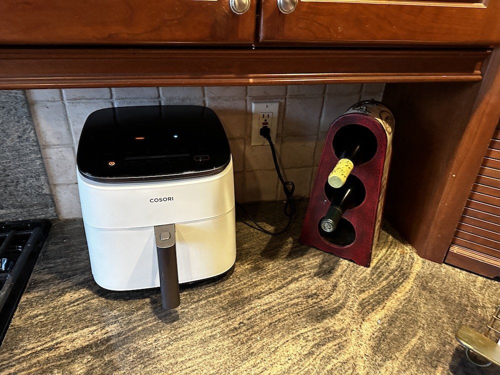 photo of Cosori TurboBlaze 6-Quart Smart Air Fryer  on a countertop