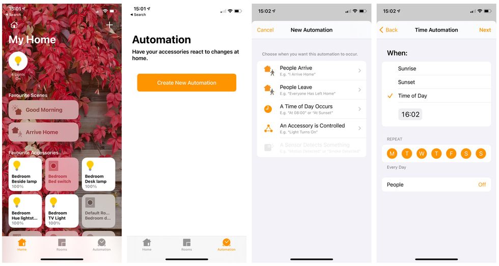 Creating an Automation in the Apple Home app