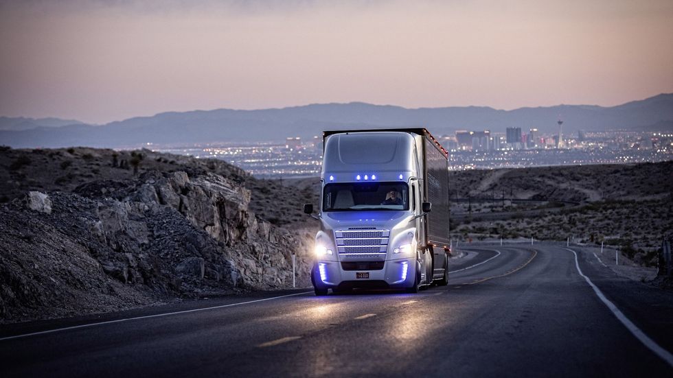 Daimler autonomous truck in development