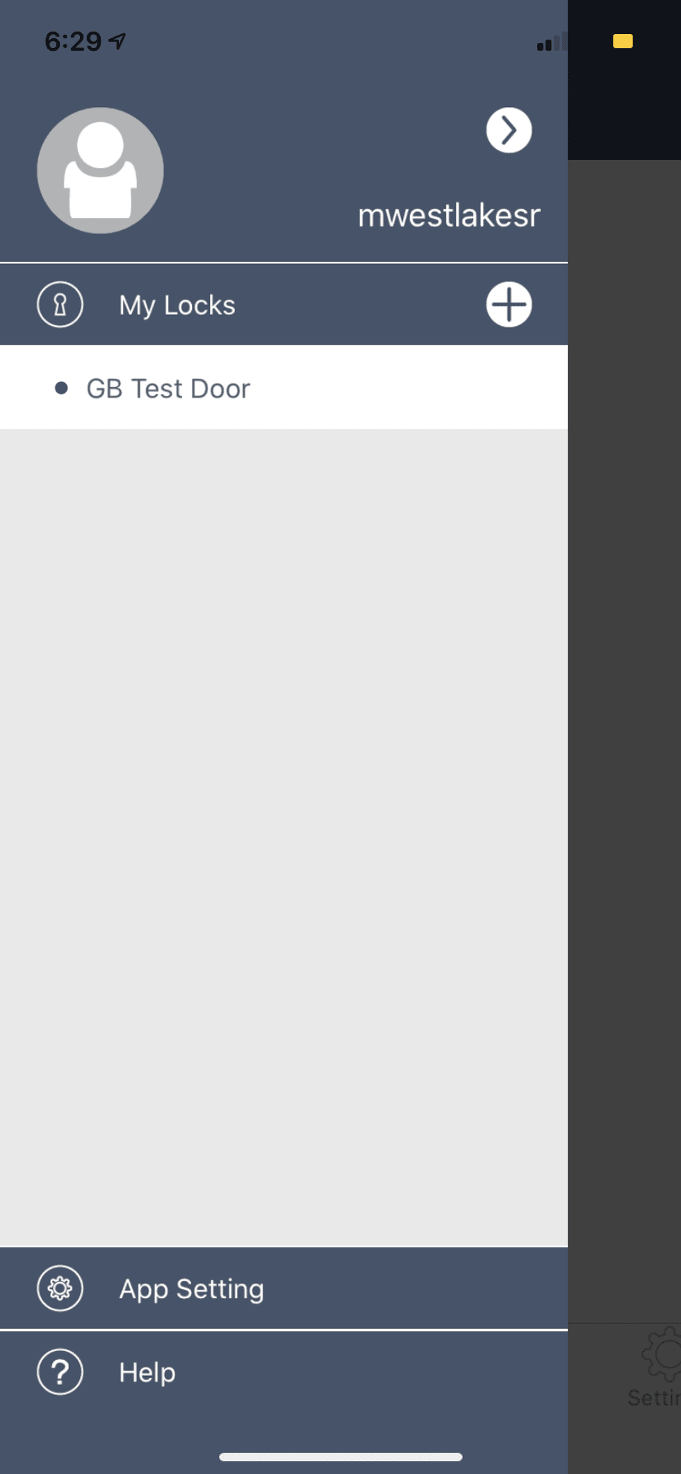 dashboard inside reagle app.