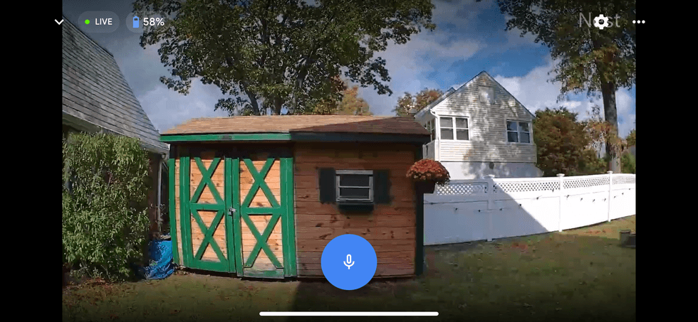 daytime view from Google Nest Cam in Google Home app