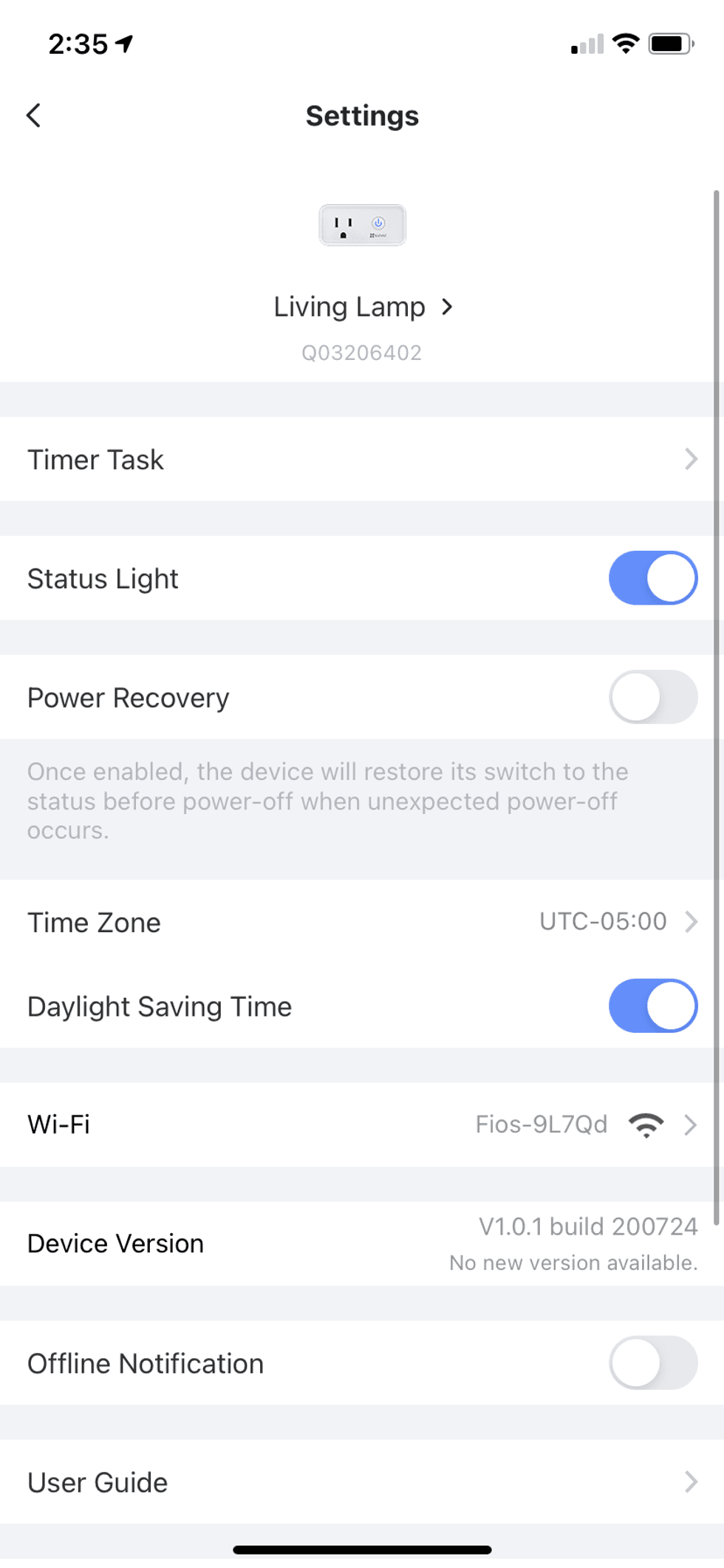EZVIXZ general app settings