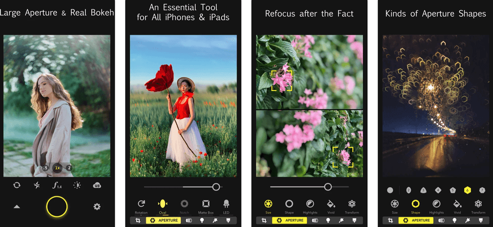Focos photograph app for iPhone