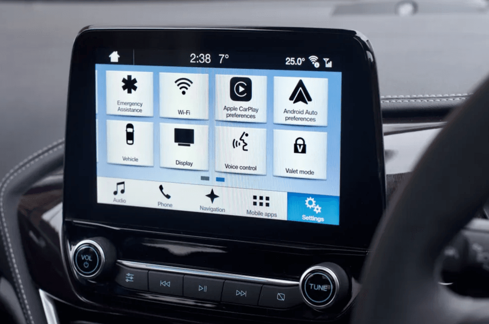 Ford Sync 3 in a 2018 Fiesta