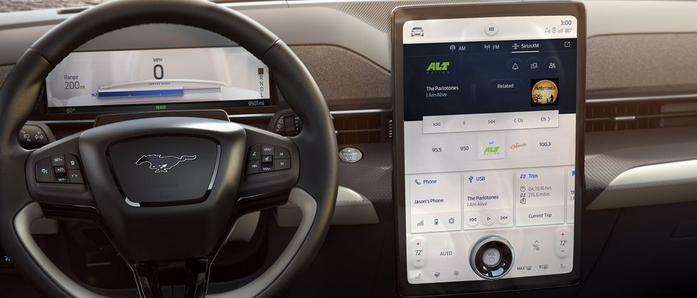 Ford Sync 4A in the electric Mustang Mach-E