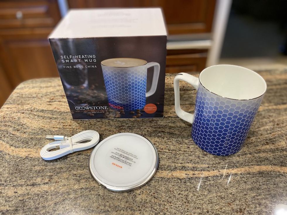 Glowstone Smart Mug 2 with QI wireless charging coaster