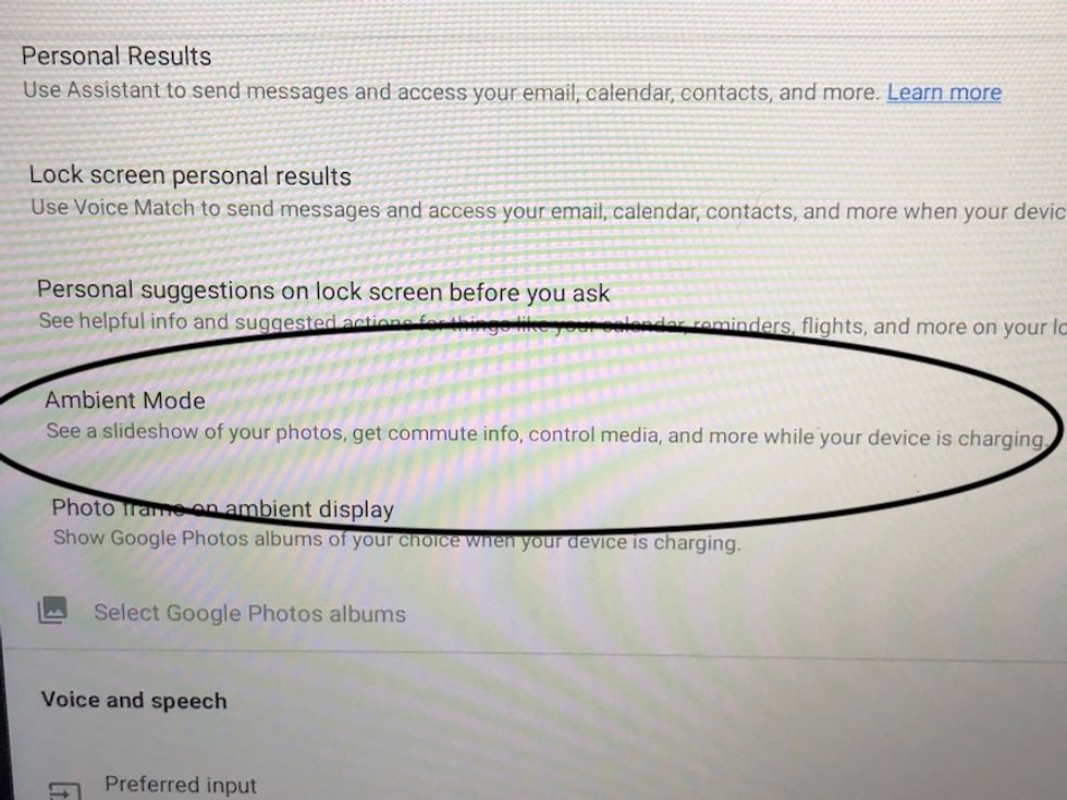Google Ambient Mode
