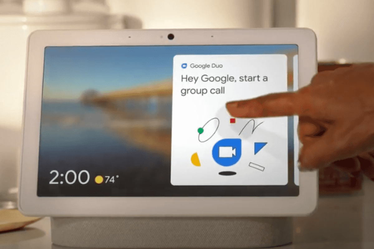 Google Duo on Nest Hub Max