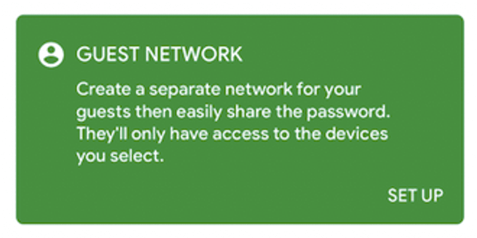 Google Home Guest Network