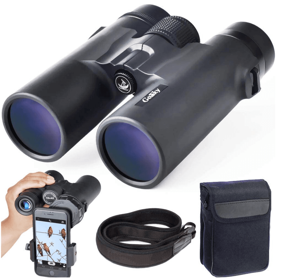 Gosky binoculars with smartphone mount