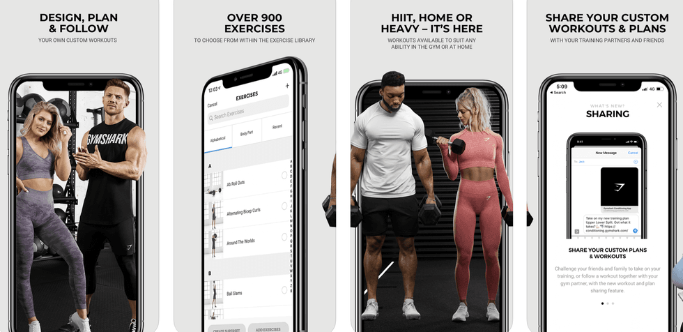 Gymshark fitness app
