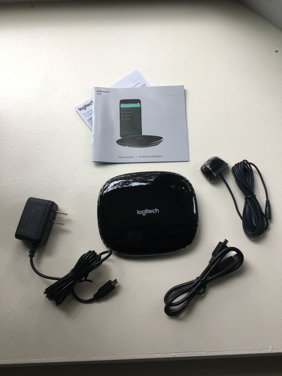 Harmony Hub and contents unboxed