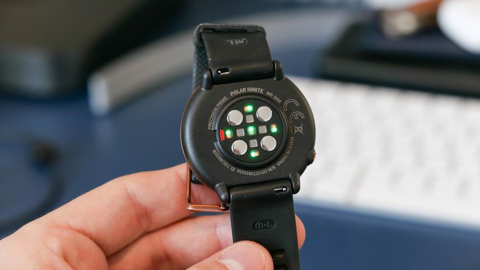 Heart rate monitor of the Polar Ignite