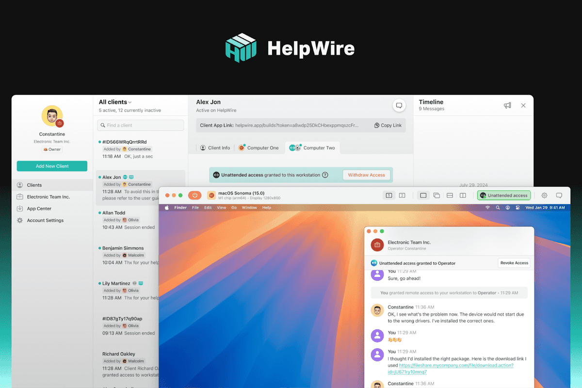 helpwire dashboard screenshot