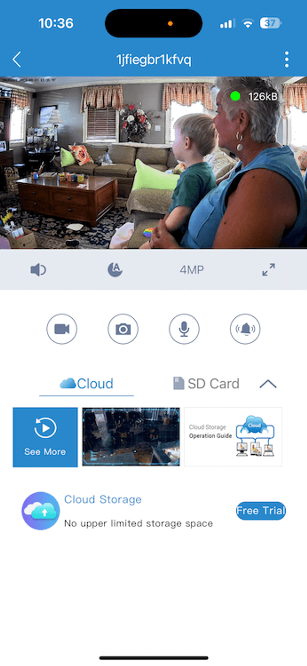 home page for Annke Vision app