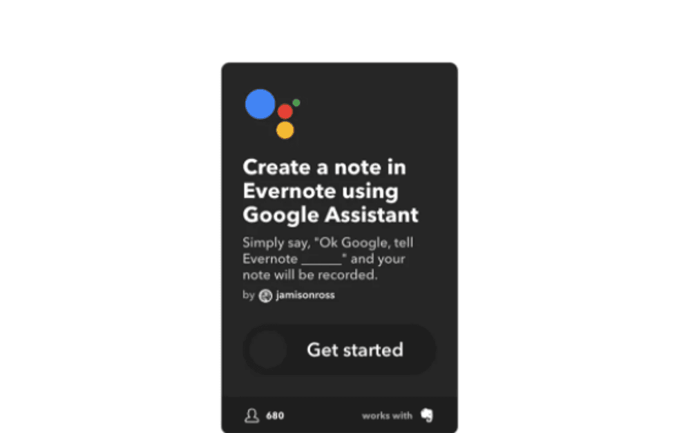 IFTTT Evernote