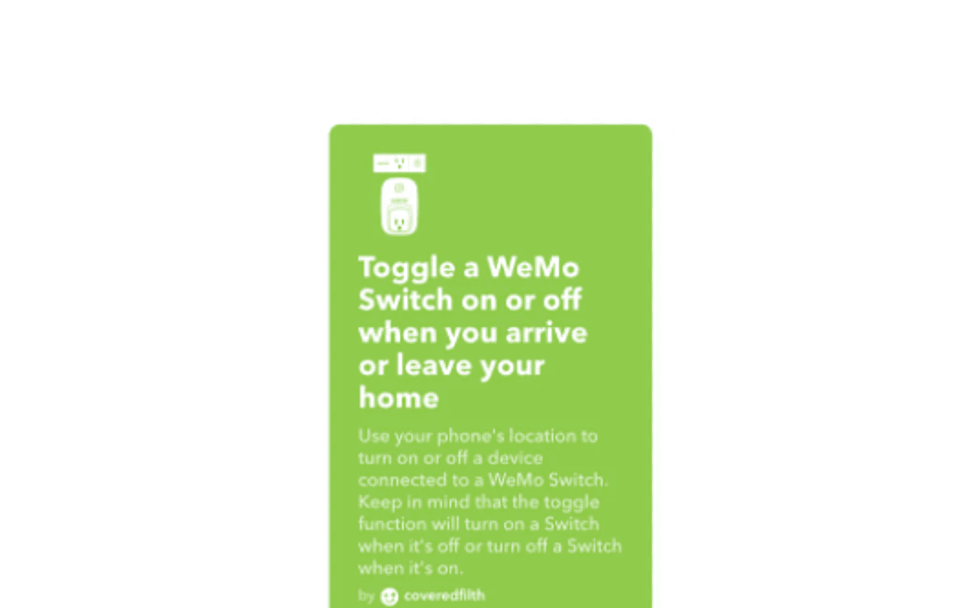 IFTTT WeMo