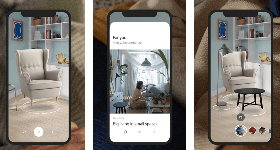 Ikea Place AR app for iPhone
