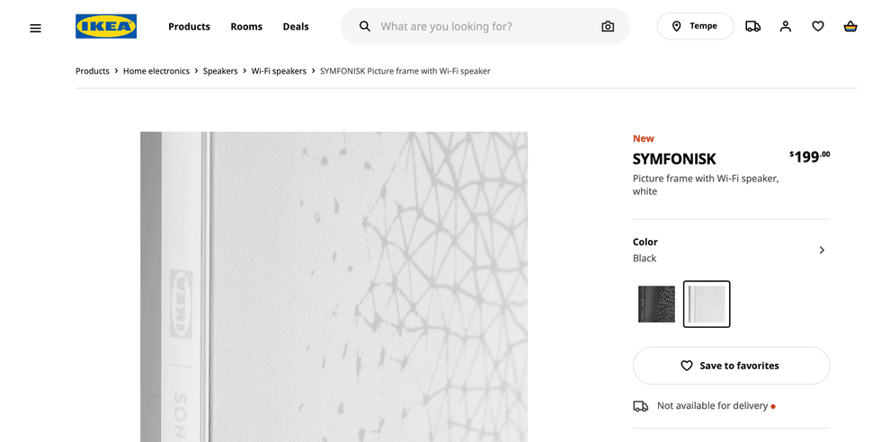 Ikea Sonos picture frame speaker