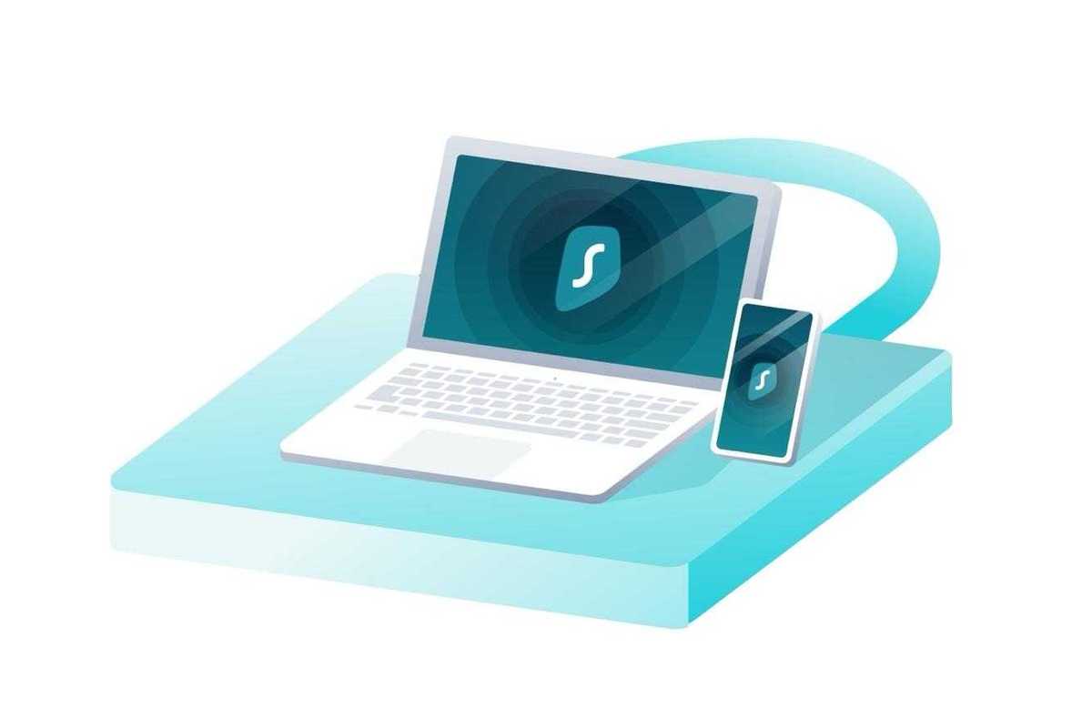 illustration of a laptop and smartphone on a padlock