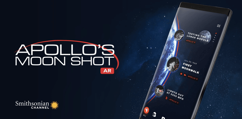 Image of Apollo's Moon Shot AR smartphone app