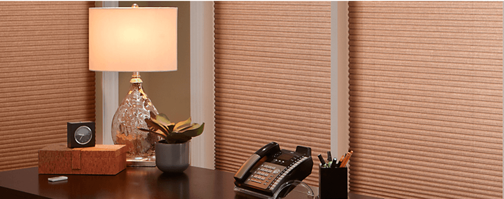 Image of Lutron Serena smart shades.
