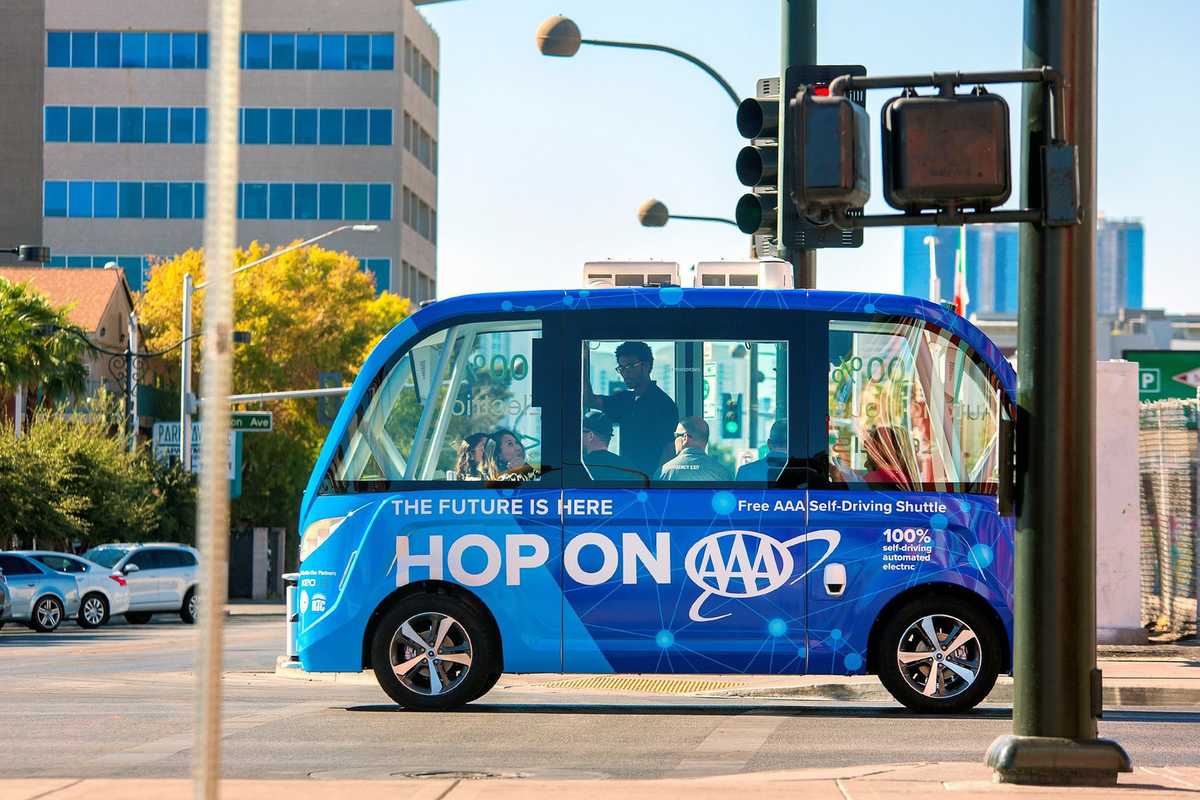 Self-driving Las Vegas bus involved in crash on its first day