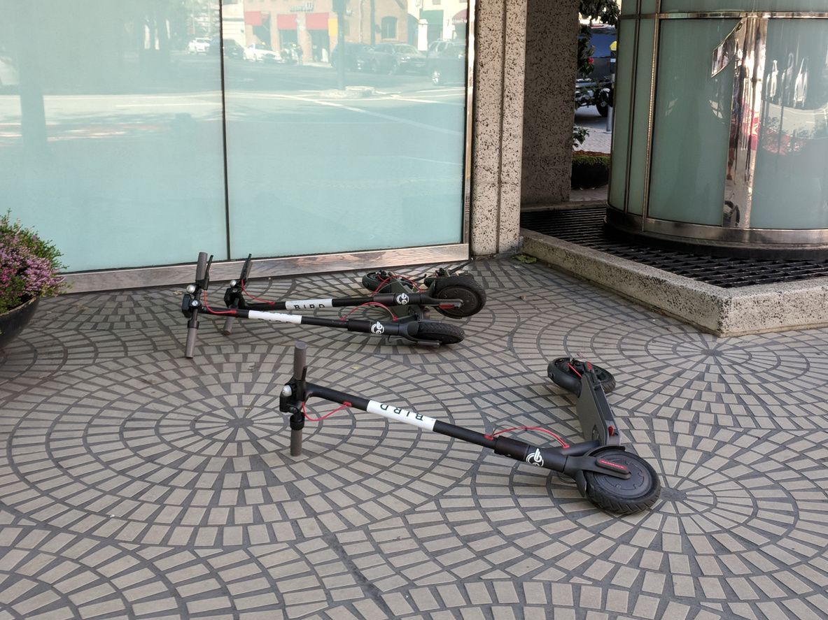 San Francisco Bird electric scooters