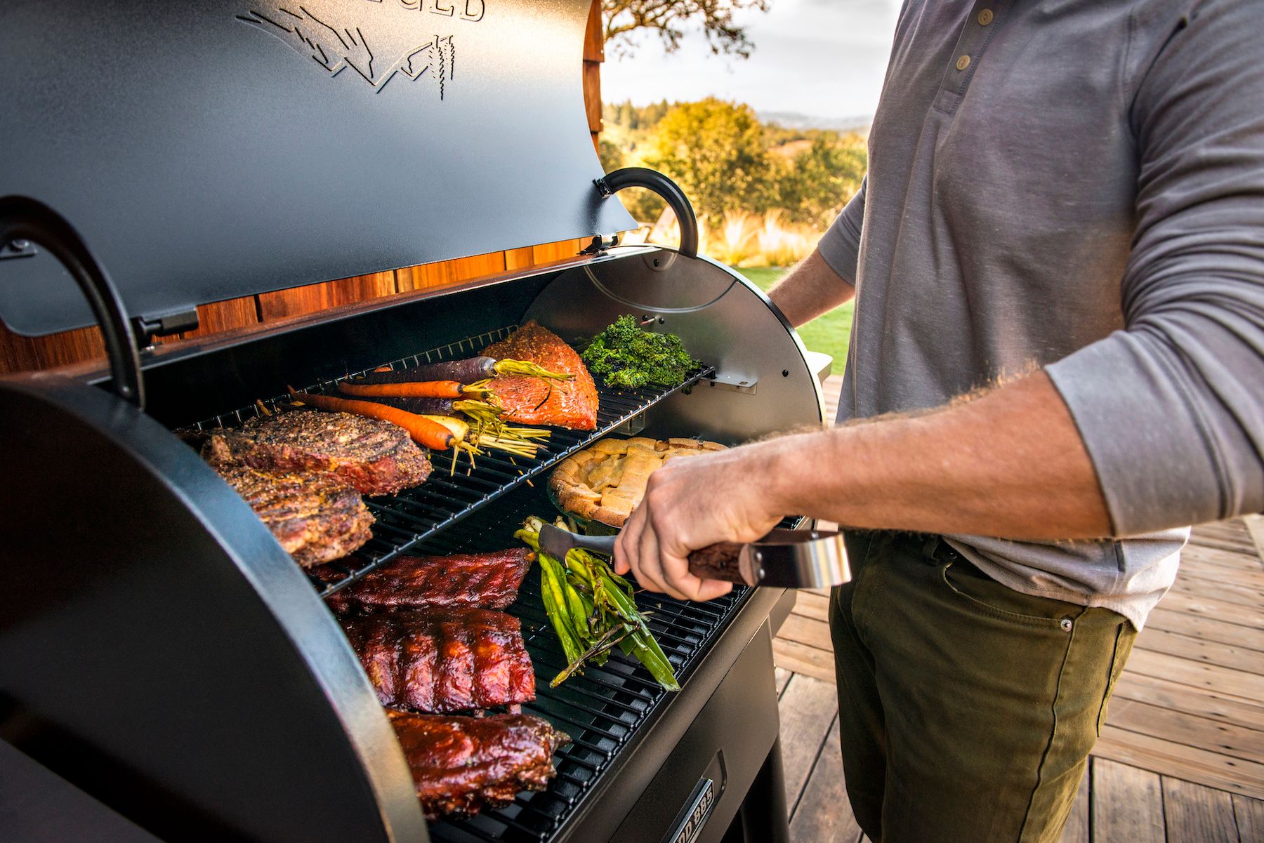 traeger wood pellet smart grills