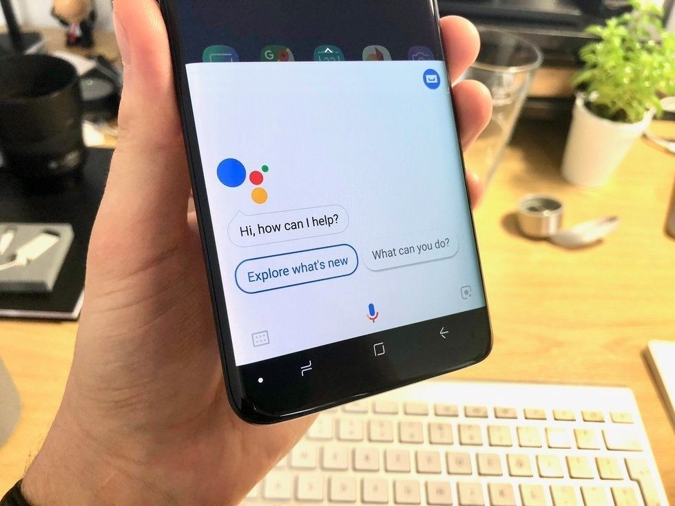 Photo of the Google Assistant running on an Android smartphone