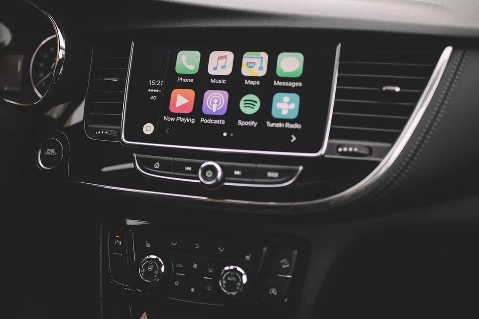 Photo of a car with Apple CarPlay