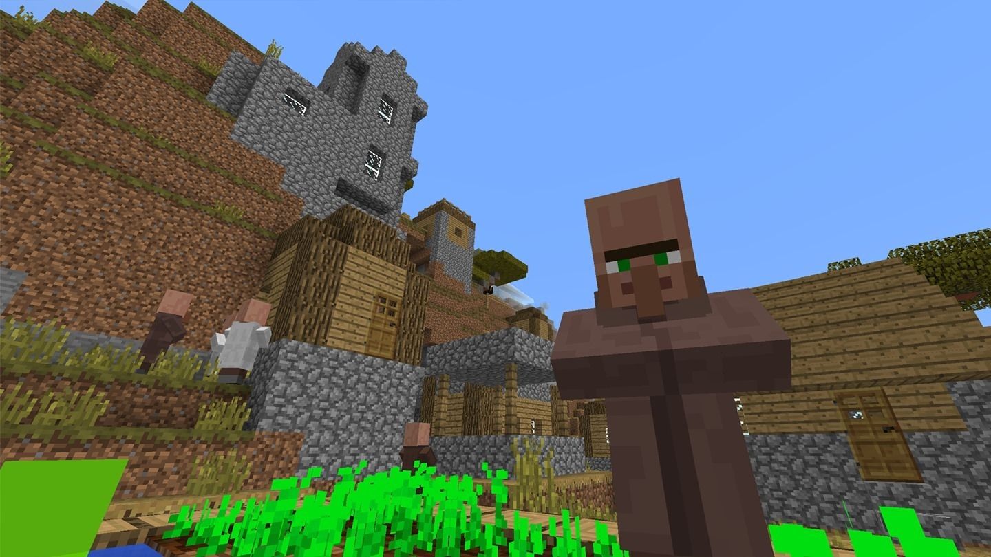 Minecraft on Gear VR. (Image courtesy Microsoft.)