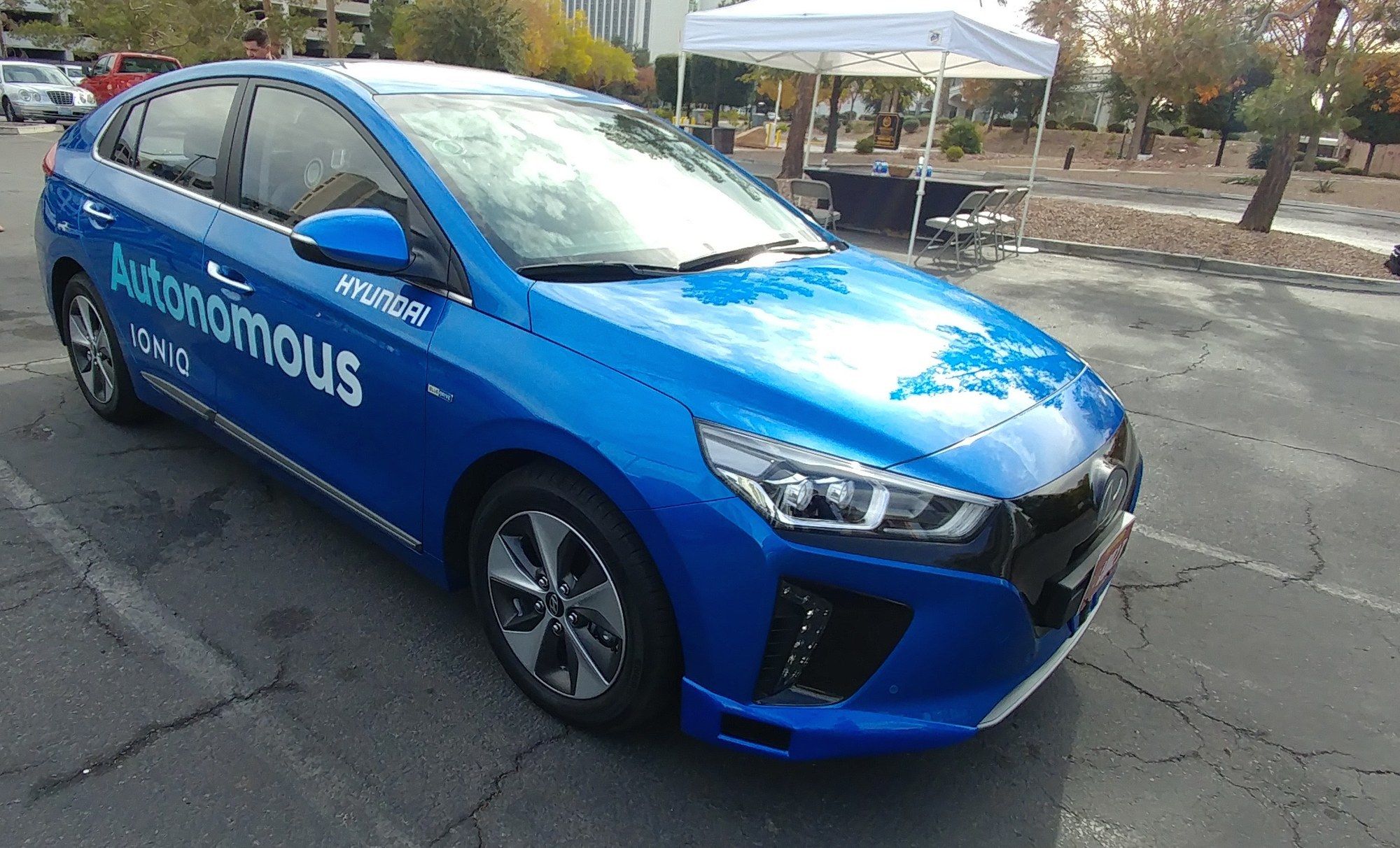 Hyundai Ioniq test vehicle CES 2017
