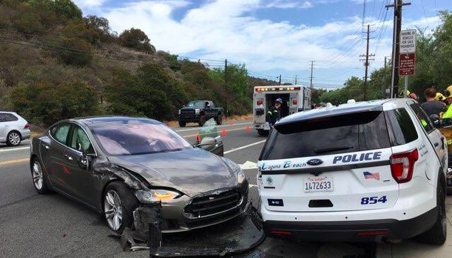 Tesla Autopilot Laguna Beach California