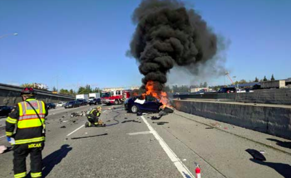 Tesla Model X mountain view fatal accident