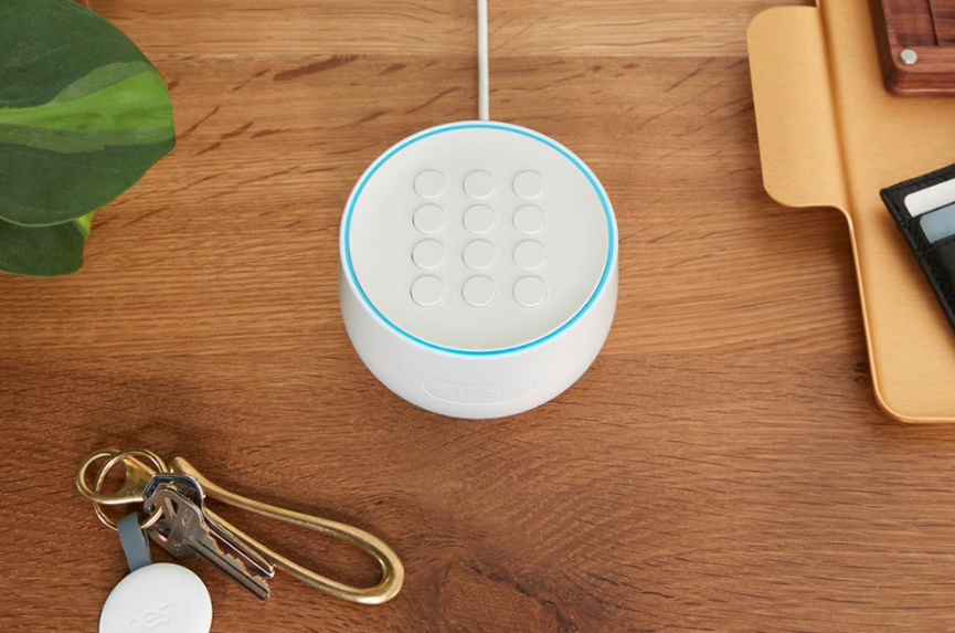 Nest Secure Alarm system on a table