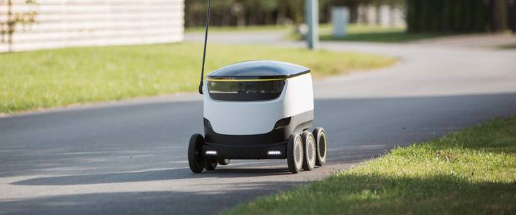 northern arizona university autonomous delivery robot starship