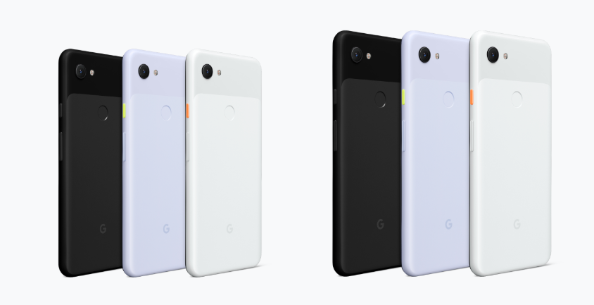 Photo of the Google Pixel 3a smartphone range